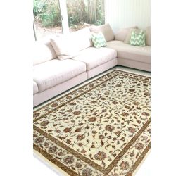 Pure Floral -All Over Kashan Woolen Rug