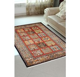 Qum Peach Panel Handmade Rug