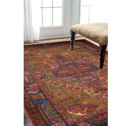 Semi Medallion Trois Afghan Carpet
