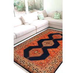 Teen Murti Tabriz Handmade Woolen Carpet