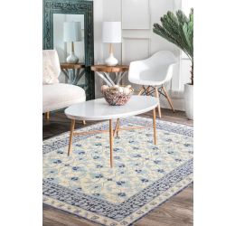 Herringbone Ivory Wool Rug