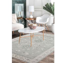 Lotus Gray Handknotted Beautiful Modern Rug