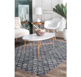 Charcoal Box Modern Handknotted Large Area Rug 