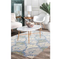 Floral Bunch Handknotted Modern Area Rug