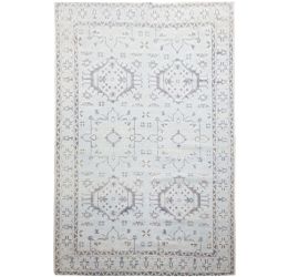 Contemporary Qum Handknotted Wool Area Rug