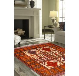 Egyptian Afghan Area Rug