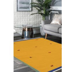 Yellow Magic Woolen Dhurrie