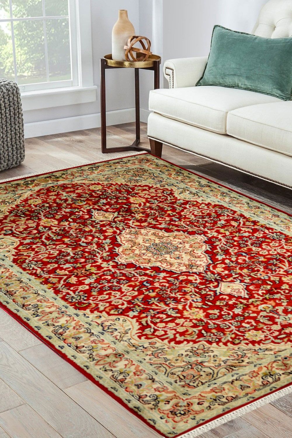2 X 3 Rouge Kashan Carpet Silk Carpets and Rugs Rugsandbeyond