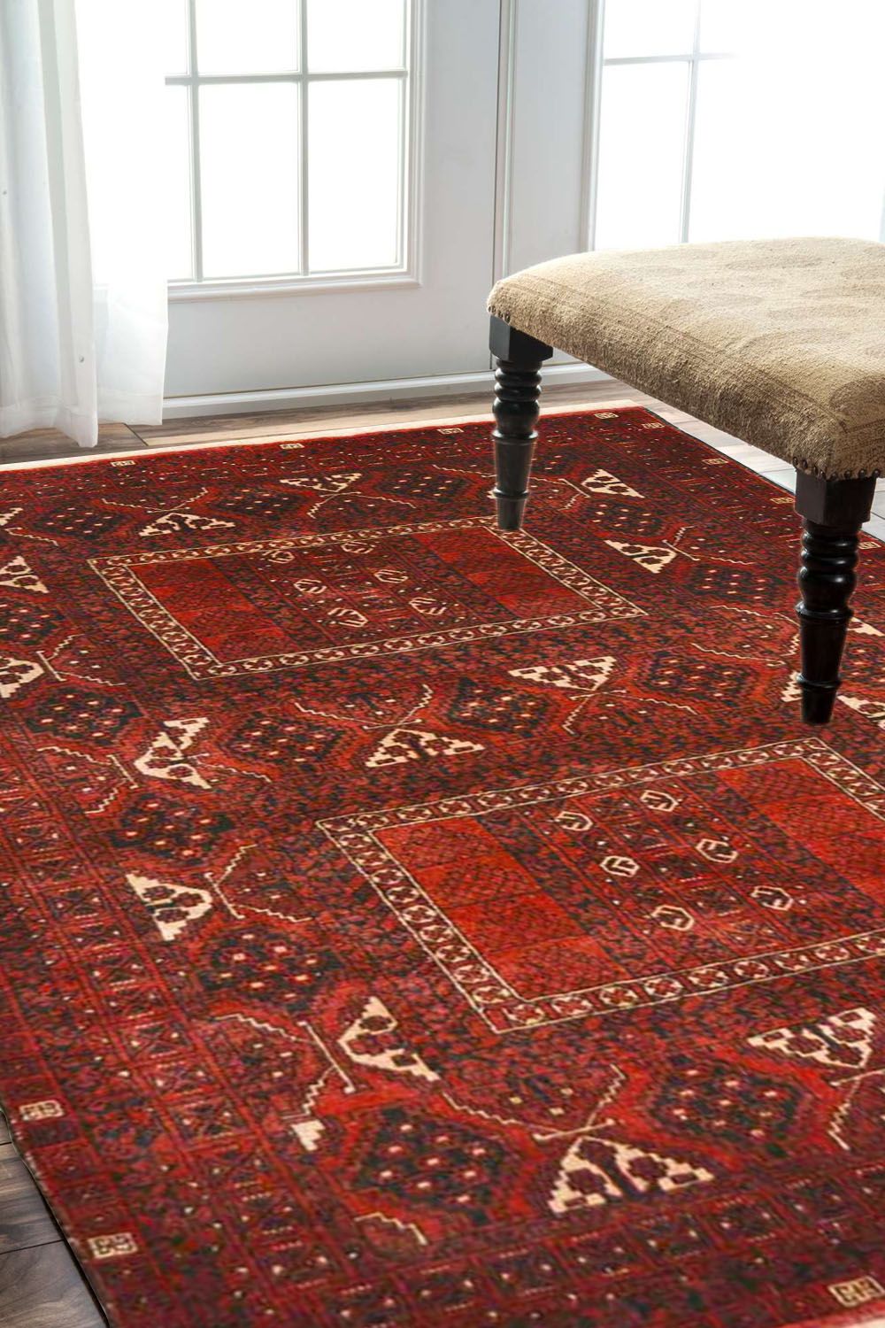 Afghani Uzbeki Rug with beautiful design Afghan design Rugs