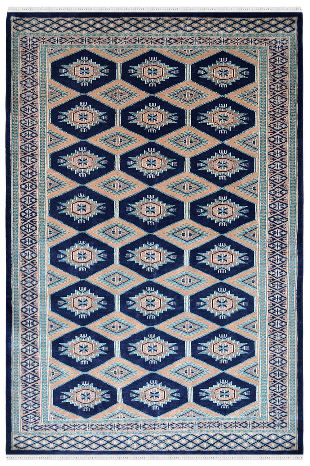 Shop wool area rug online and this eye catching Nevi Bokhara Beautiful