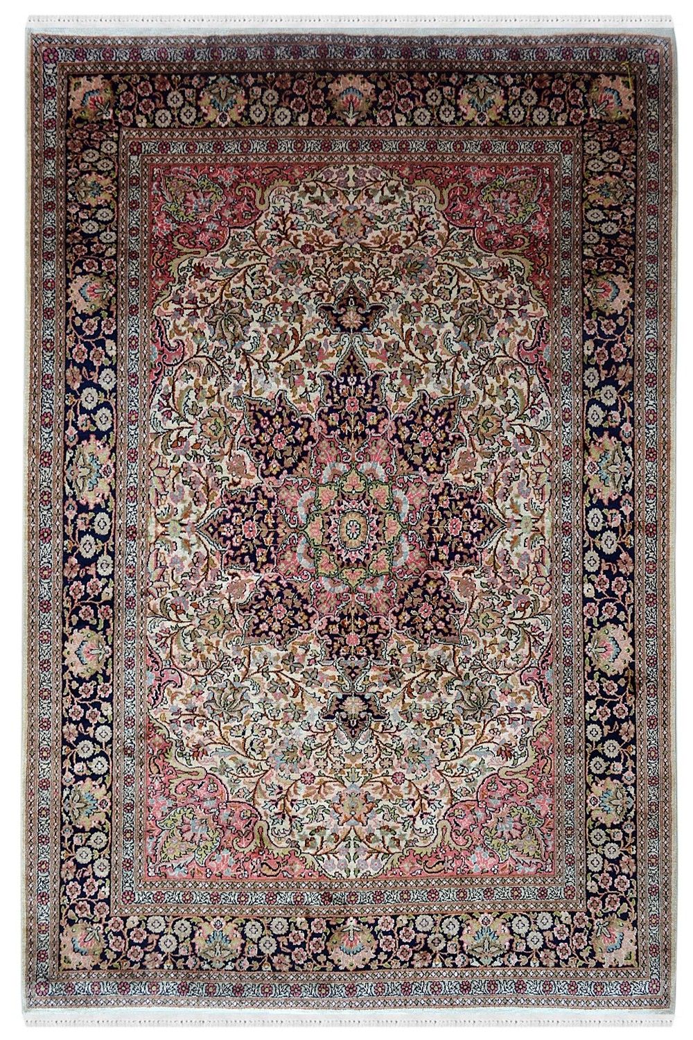 Floral Persian Rug Queen Kashmir Silk Rugs Rugs and Beyond