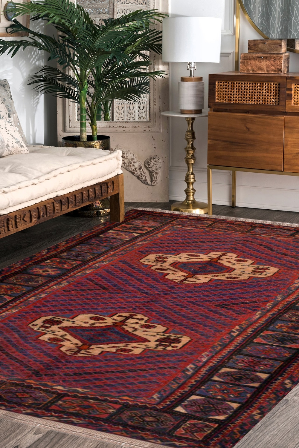 Dual Med Kilim Rug Kilim Rugs and Carpets online with best price