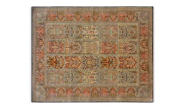 box silk rug